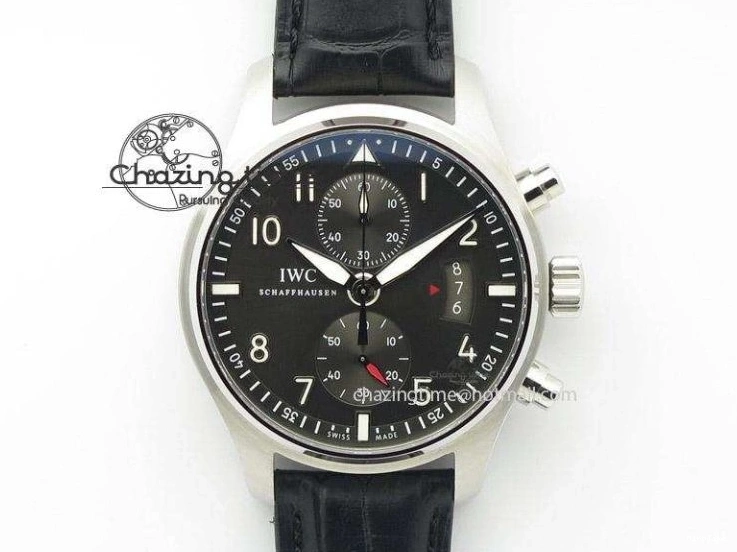 MIROTIME 0710 BestValue Mark XVIII IW328101 Black Ceramic M+F 1:1 Best Edition Blue Dial on Blue Nylon Strap A 7058
